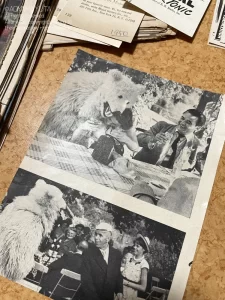 A vintage magazine photograph from the 1950s.